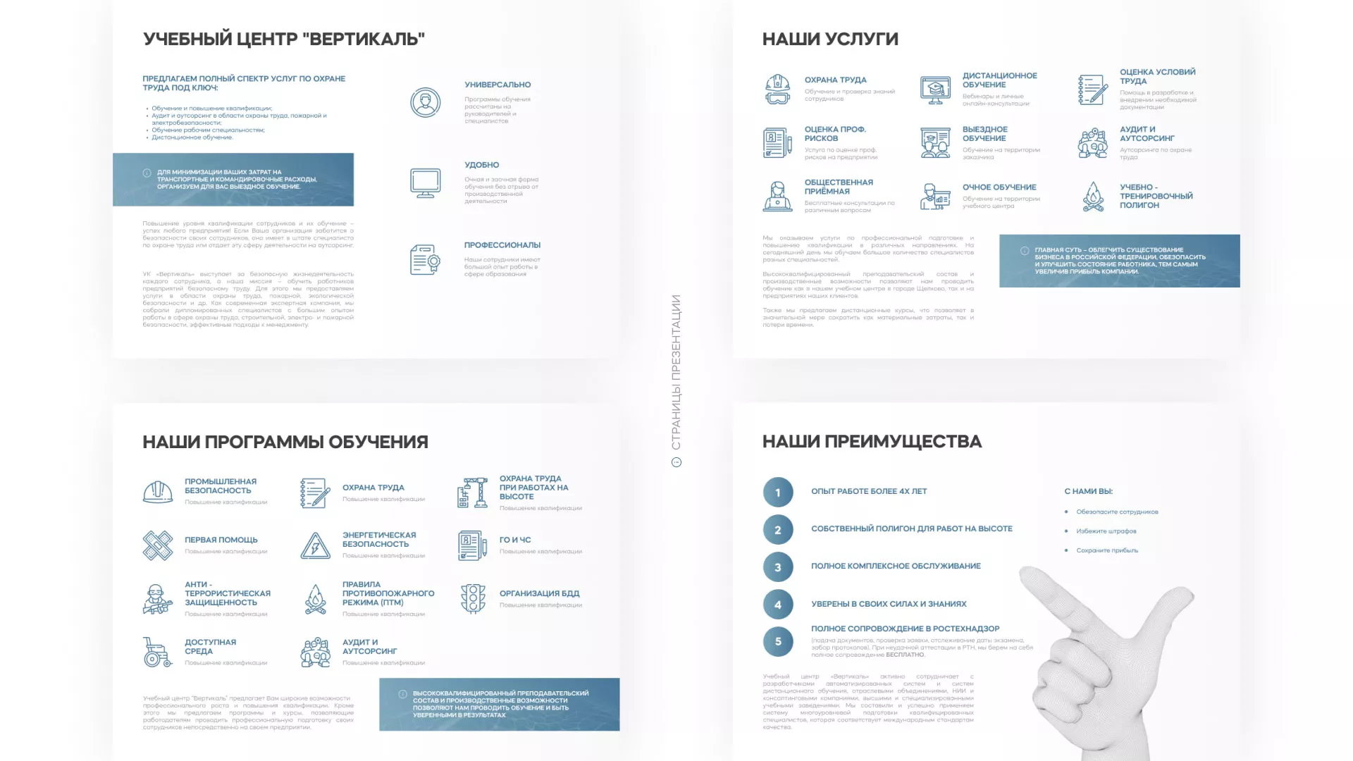 Разработка презентации для учебного центра «Вертикаль» в Бугульме