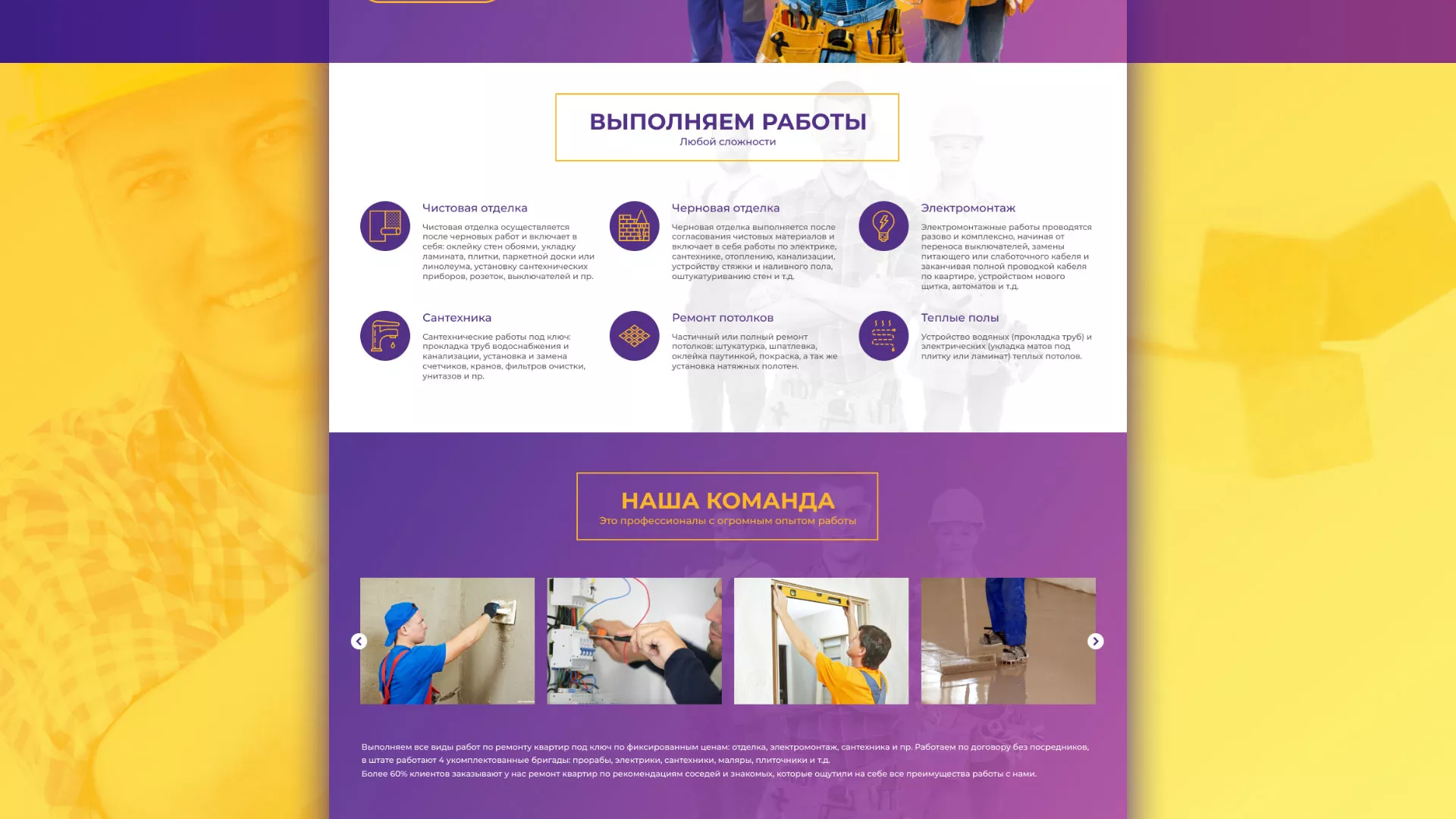 Разработка сайта строительной компании «Милана-Строй» в Бугульме