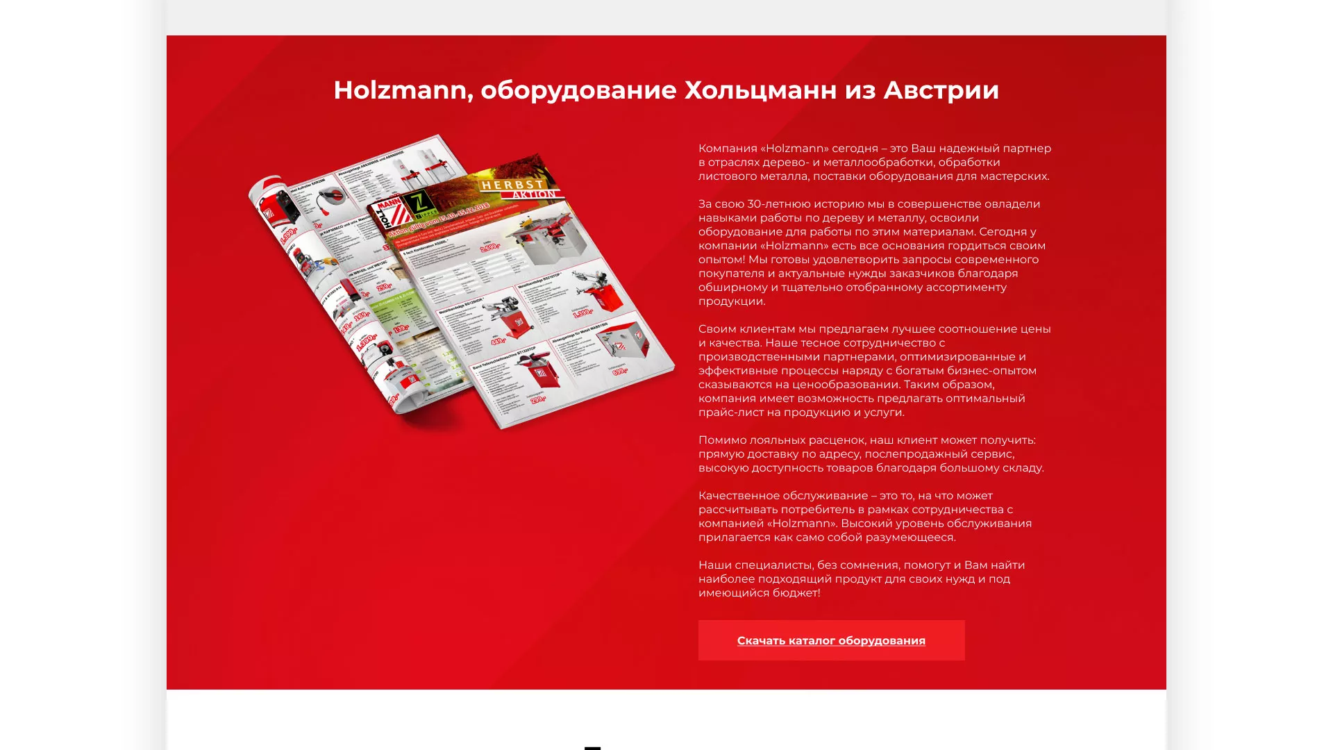 Создание сайта компании «HOLZMANN Maschinen GmbH» в Бугульме