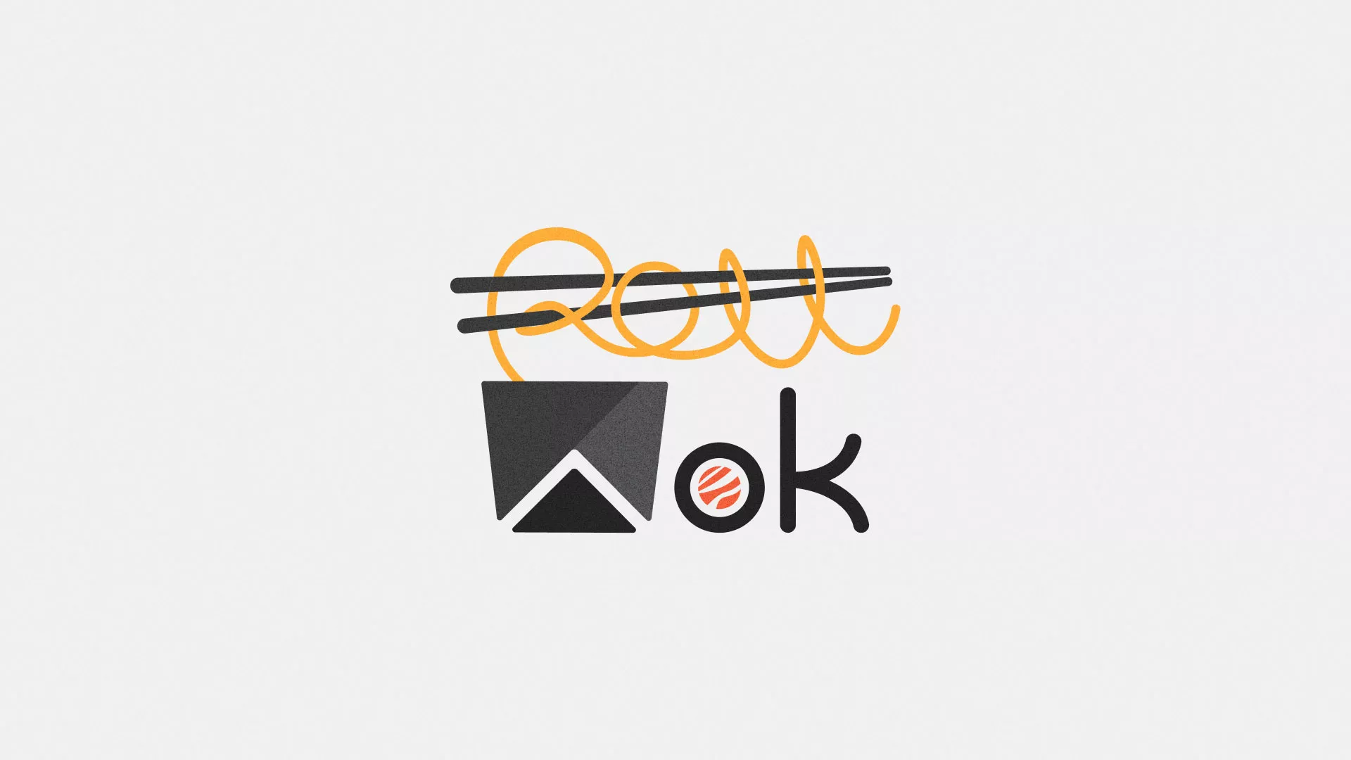 Разработка логотипа суши-бара «Roll Wok Club» в Бугульме