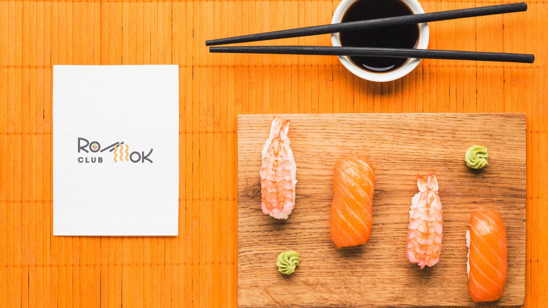 Создание логотипа суши-бара «Roll Wok Club» в Бугульме