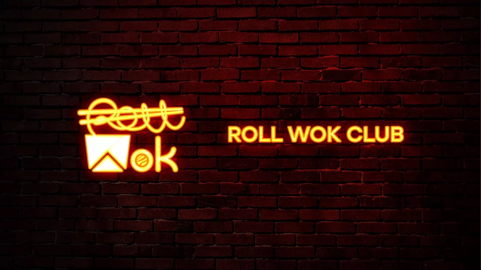 Разработка интерьерной вывески суши-бара «Roll Wok Club» в Бугульме