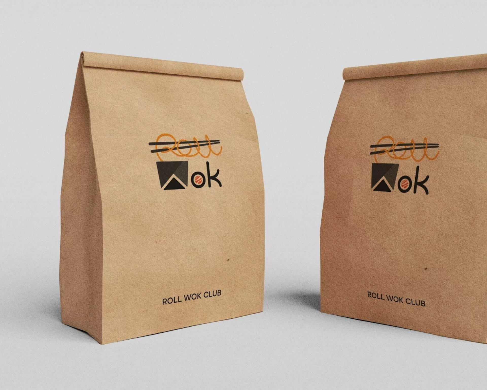 Создание дизайна упаковки суши-бара «Roll Wok Club» в Бугульме